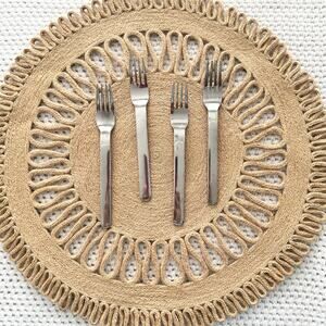 Reed & Barton Middleburg Marlborough Stainless Salad Forks Set 4 Japan China